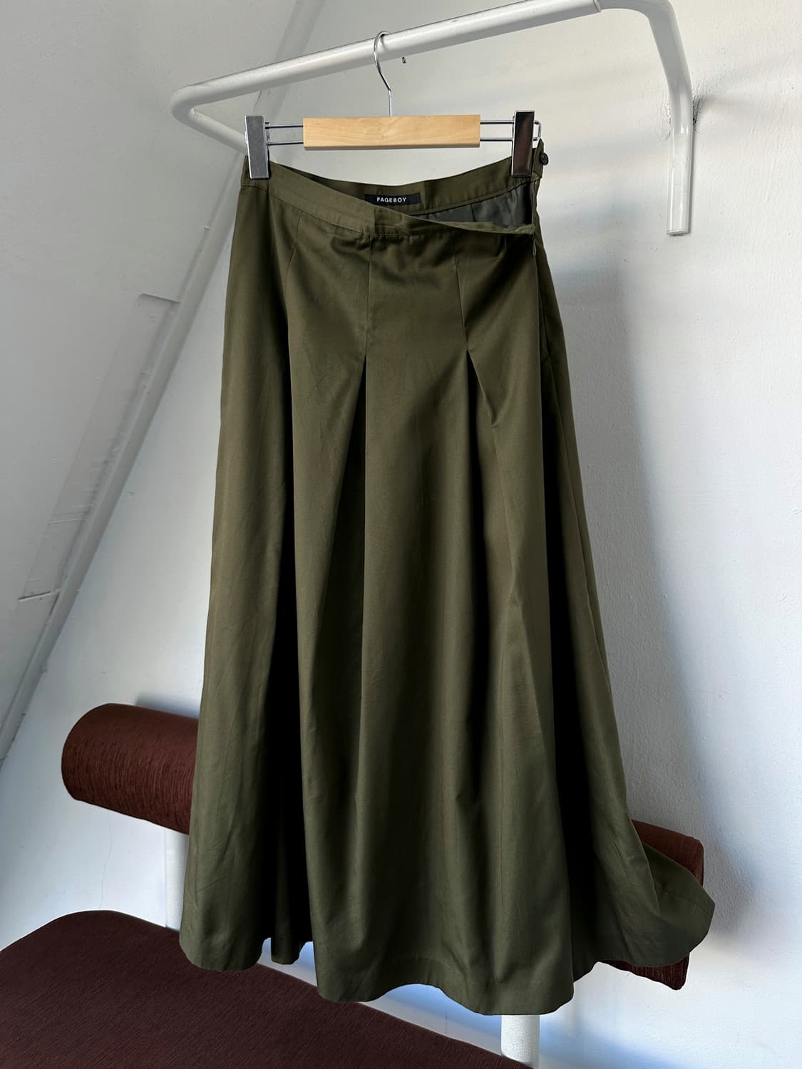 Cotton wide silhouette long skirt 상품이미지2