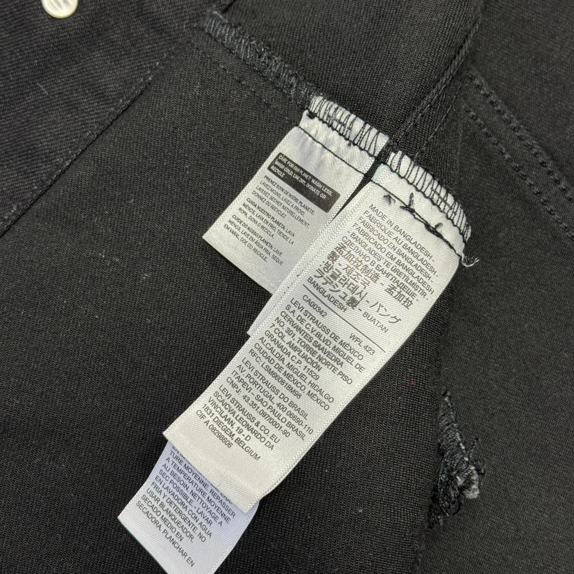 리바이스 프리미엄 블랙 트러커 자켓 XL 상품이미지6