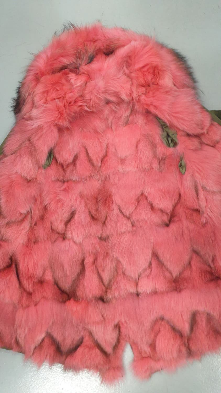 엣지 핑크 폭스털 야상 점퍼 66 상품이미지3