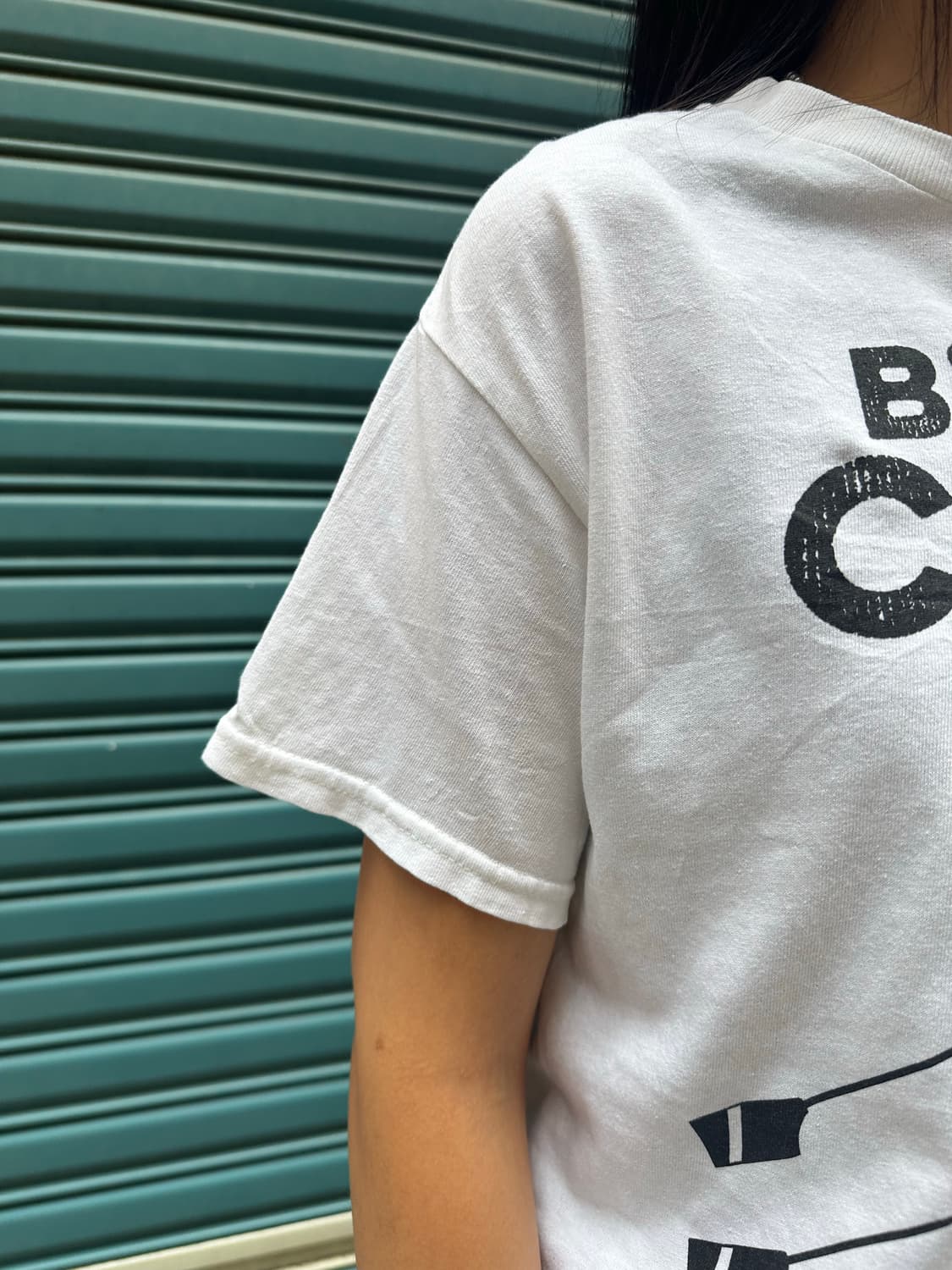 American B’ville Crew logo print T-shirt 상품이미지3