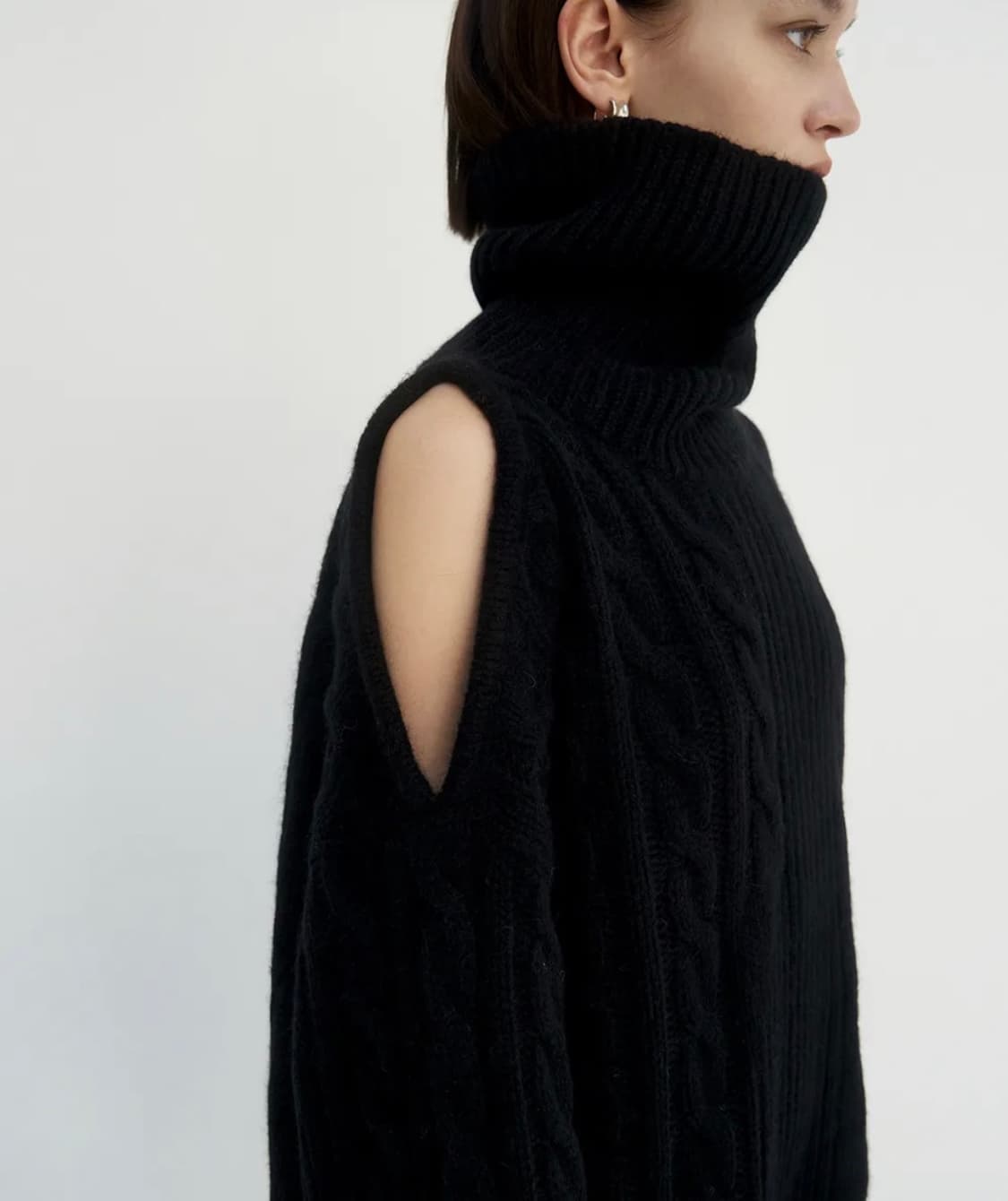 트리밍버드 오픈 텍스처 니트 원피스  상품이미지3