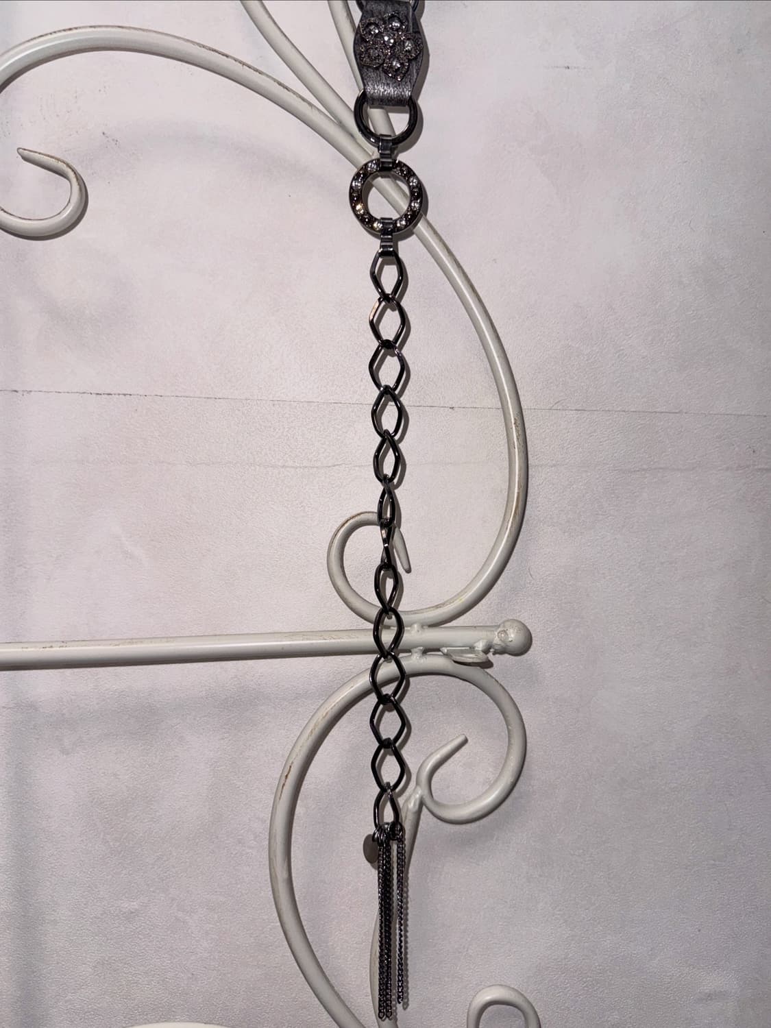 Silver oriental flower cubic chain belt  상품이미지7