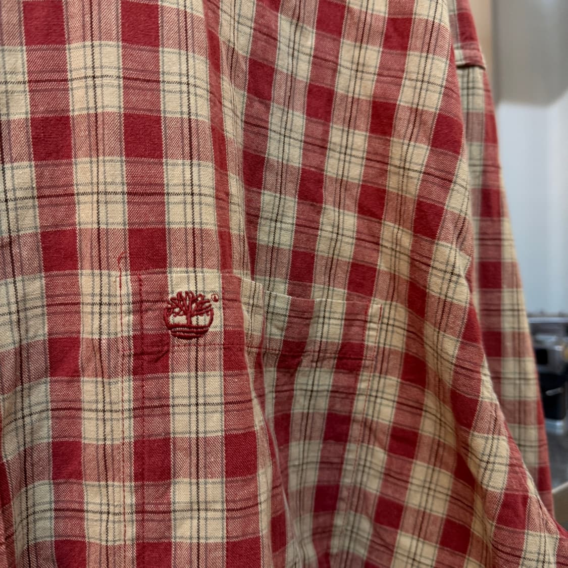 팀버랜드 라이트 패브릭 체크패턴 XXL 110 셔츠 상품이미지3