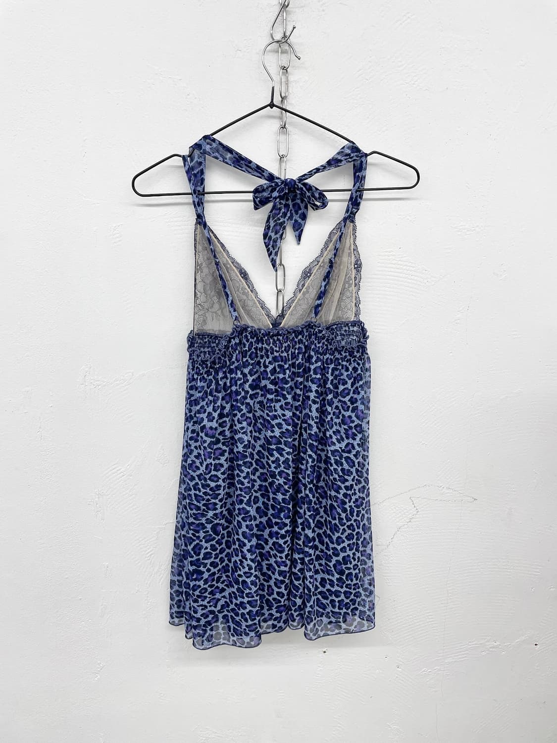 에블린 갸루 레오파드 홀터 슬립 상품이미지6