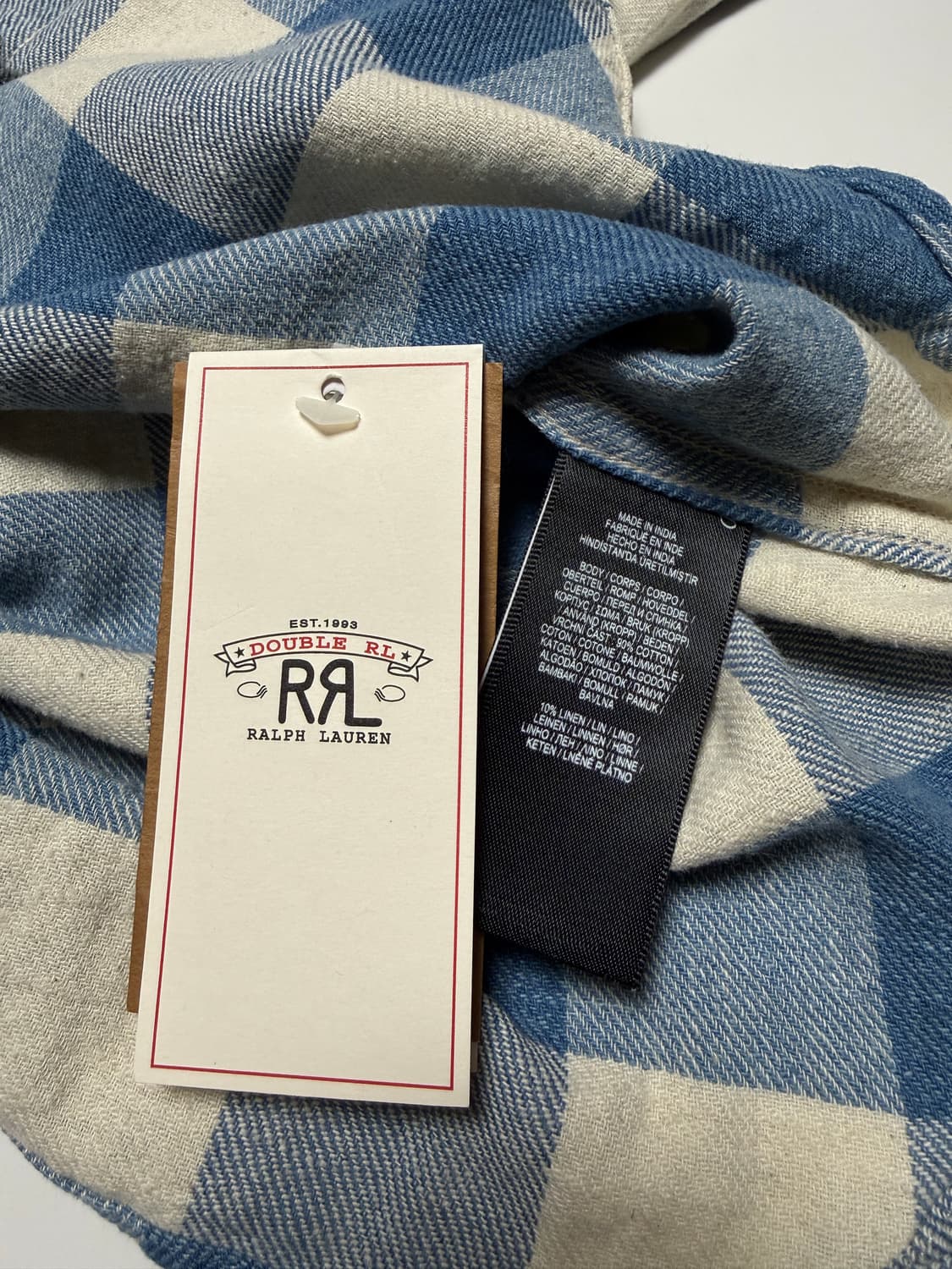 [S] RRL 이동휘 착용 콘초 버팔로 체크 웨스턴 셔츠 상품이미지5