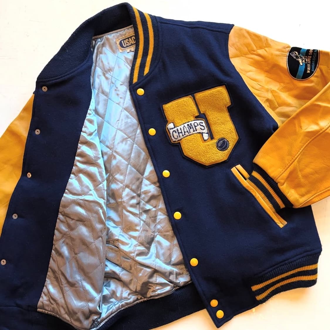 90’s USAC 바시티 자켓 상품이미지5