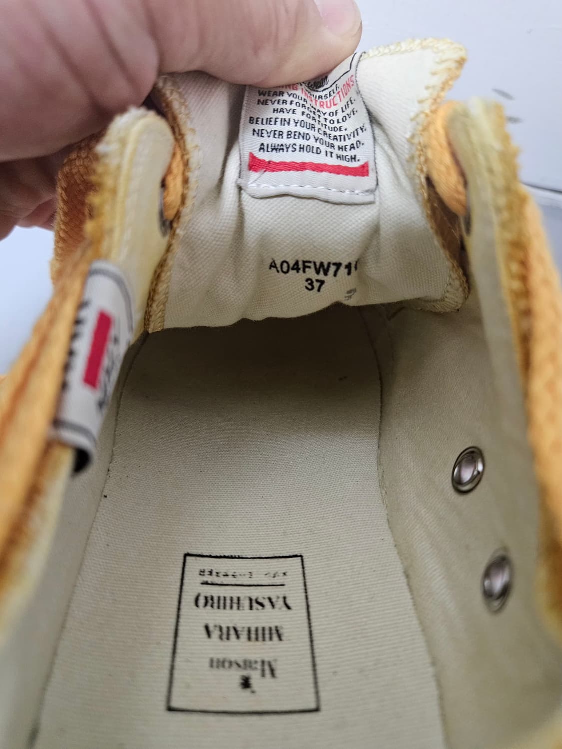 니이젤카본 미하라 야스히로 스니커즈 37사이즈(235) 상품이미지7