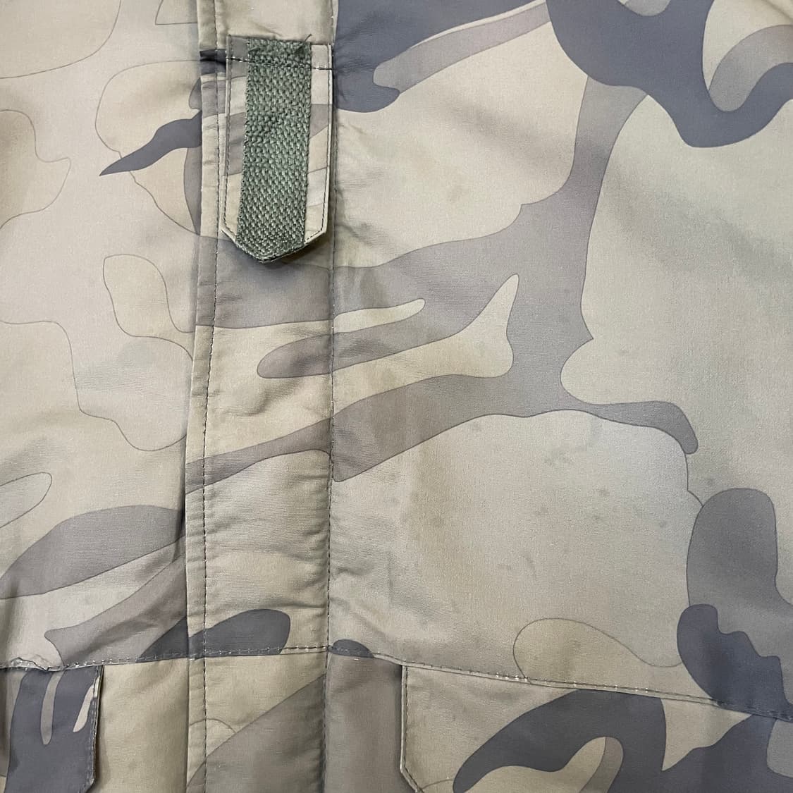 빈티지 밀리터리 카모 후드 헤비 점퍼 패딩 자켓 XL 상품이미지6