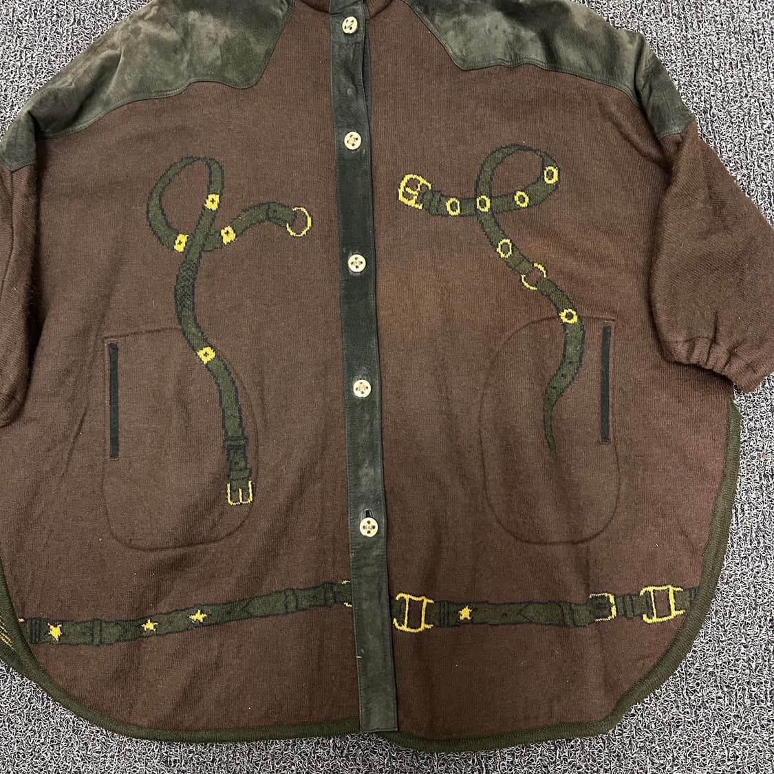 Torras 토라스 가죽 울 가디건 자켓 100(L) 상품이미지3