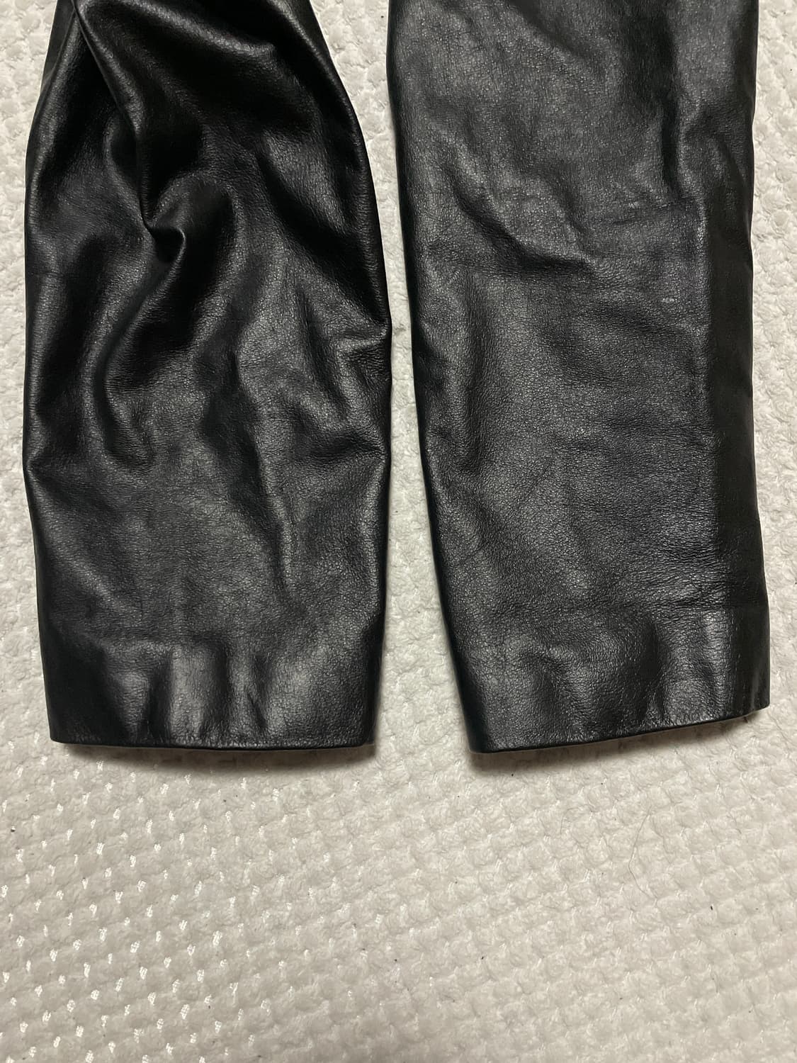 웨스턴 무드 램스킨 양가죽 4버튼 레더 카코트 상품이미지6