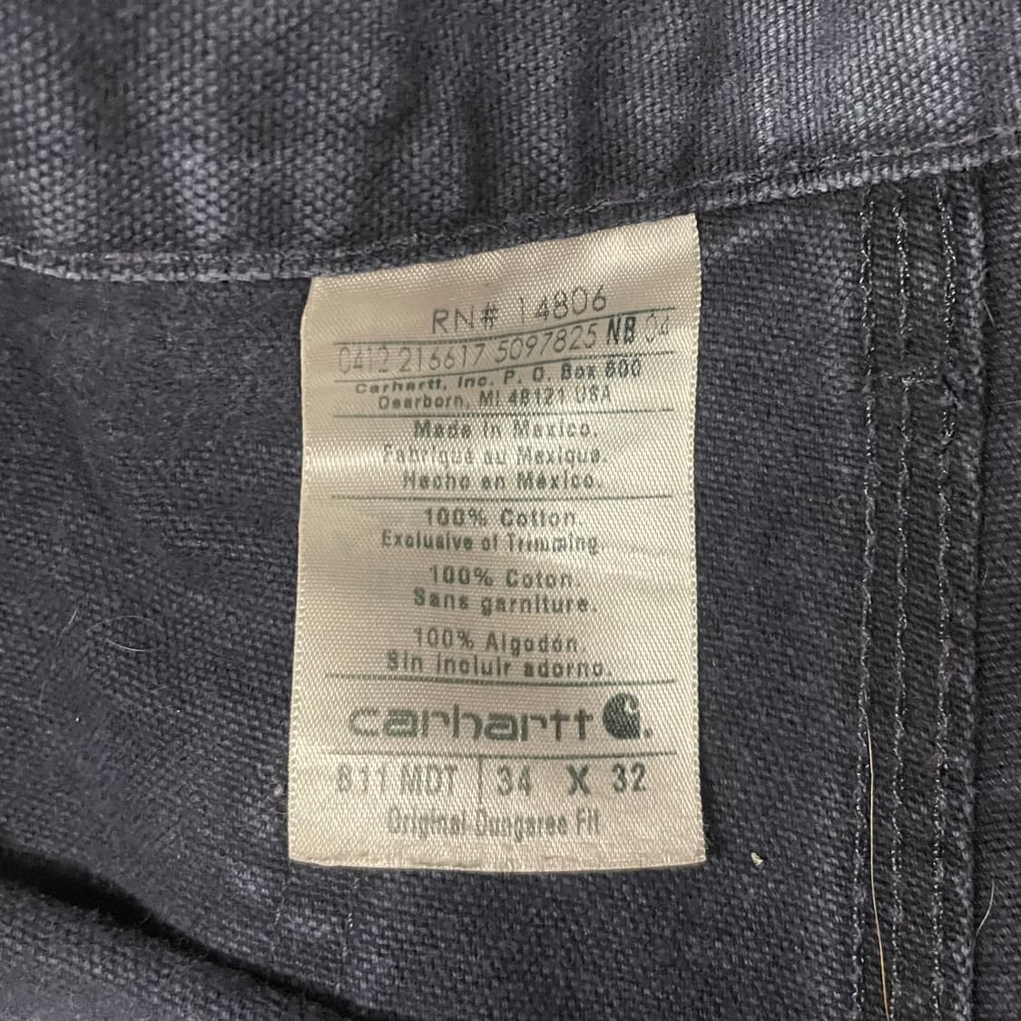 칼하트 B11 싱글니 카펜터 팬츠 (33“) 상품이미지6