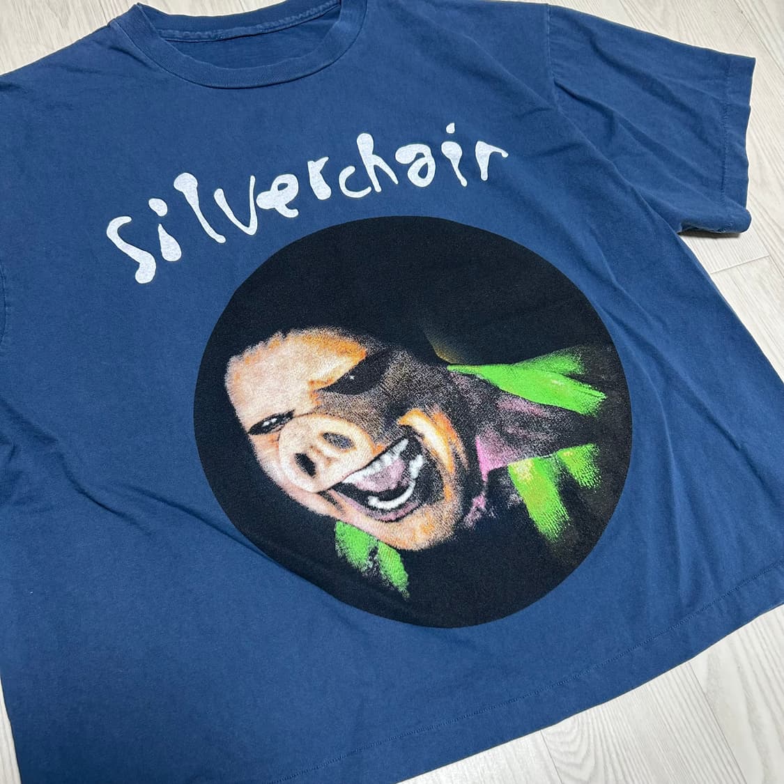 [XL] silverchiar 실버체어 투어 밴드티 네이비 상품이미지2