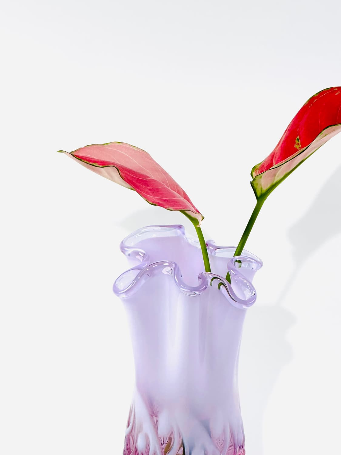 미국 빈티지 펜톤 아트글라스 핑크 오팔레센트 유리 화병 상품이미지8