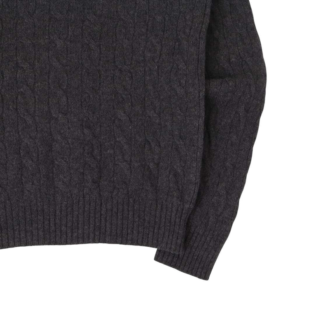 폴로 랄프로렌 챠콜 울 캐시미어 케이블 니트 상품이미지7