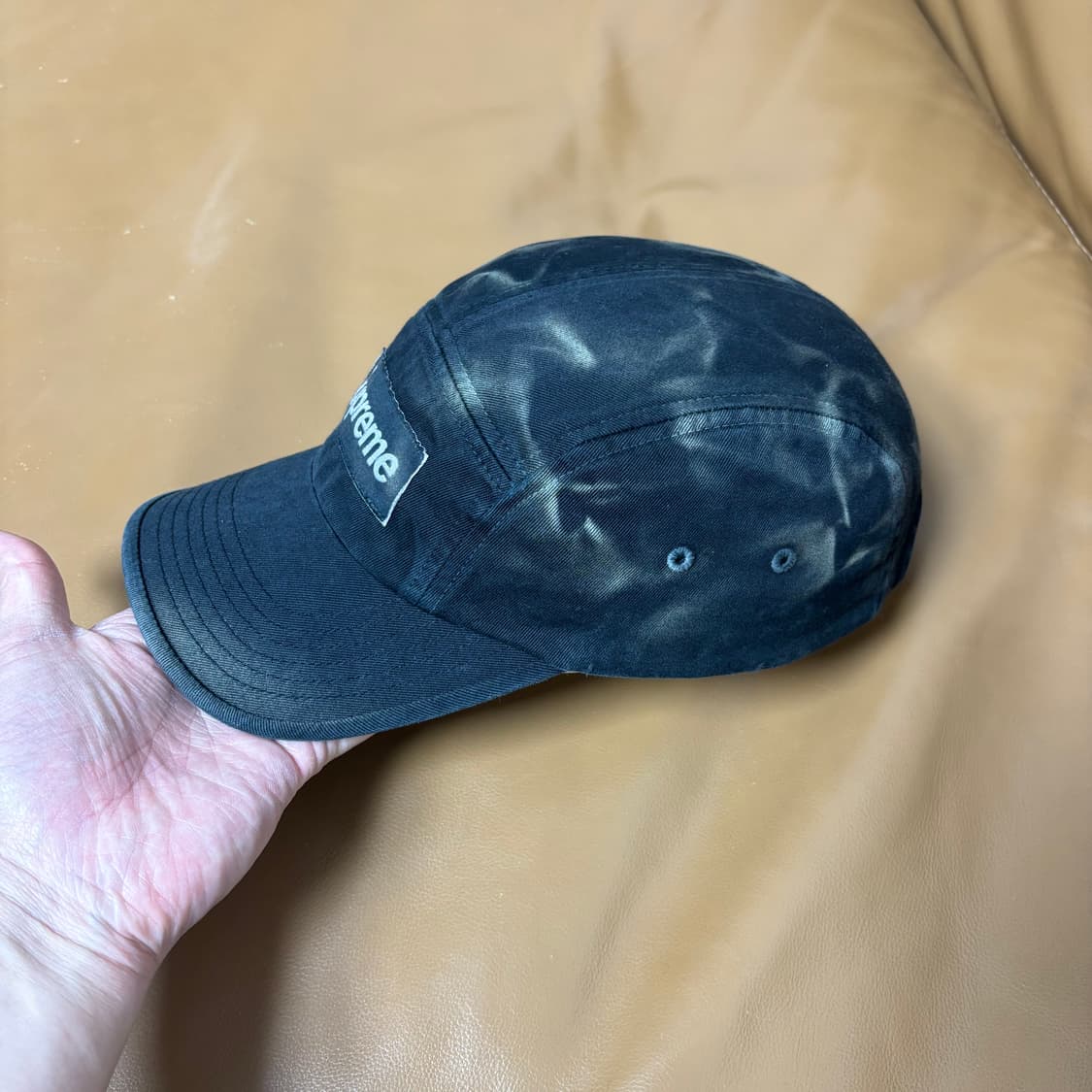 슈프림 캠프캡 모자 박스로고 오버다이드 블랙 상품이미지3