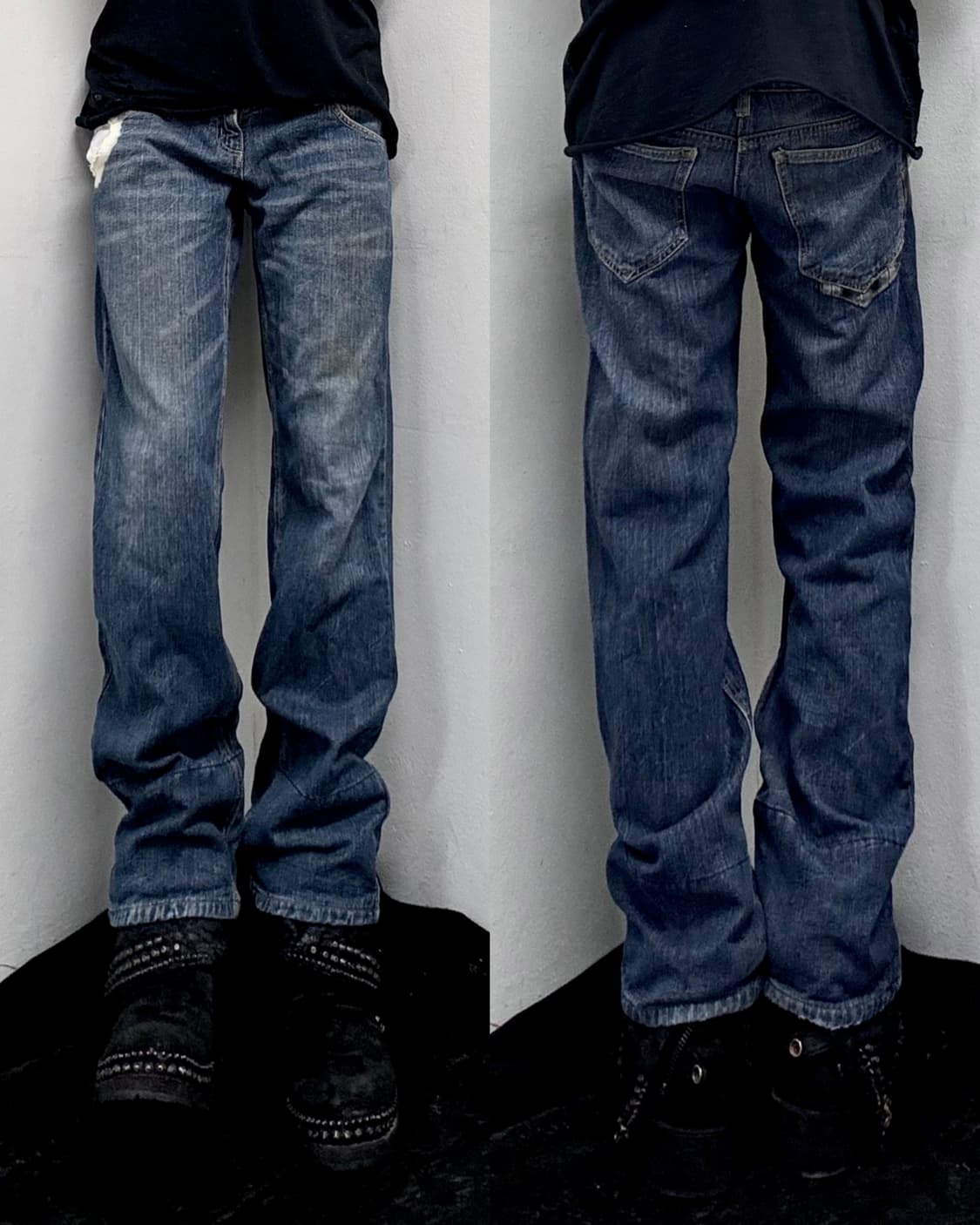 “Vintage” Double Belt Check Detail Y2K P 상품이미지6