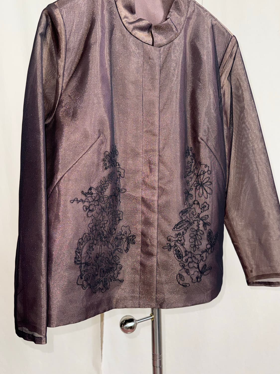 Bon CILIE 오간자 차이나카라 자켓 상품이미지4