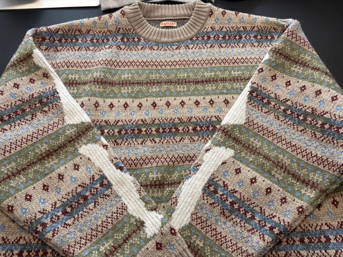 캐피탈 7G 페어아일 스웨터 색소폰 3 사이즈 상품이미지1