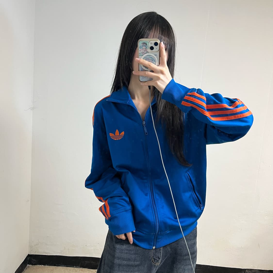 Adidas Firebird Blue Orange Track Jacket 상품이미지2