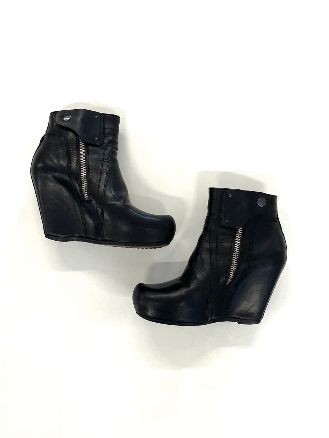 릭오웬스 레더 웨지부츠 상품이미지1