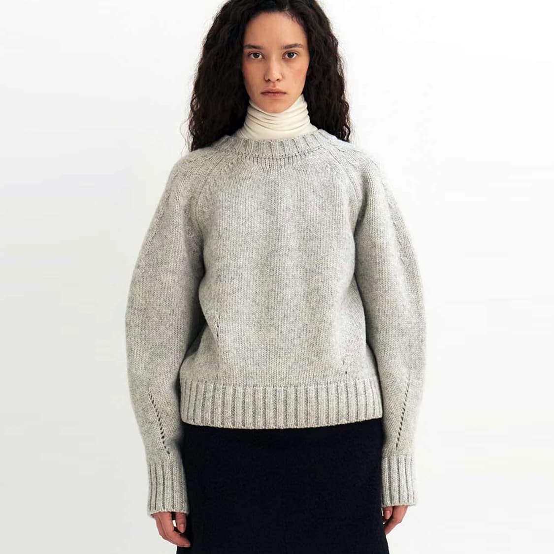 모한(MOHAN) RTW 셰틀랜드울 백 오픈니트 55-66 상품이미지1