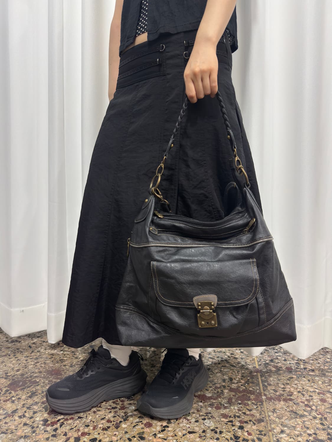 leather design shoulderbag 상품이미지6