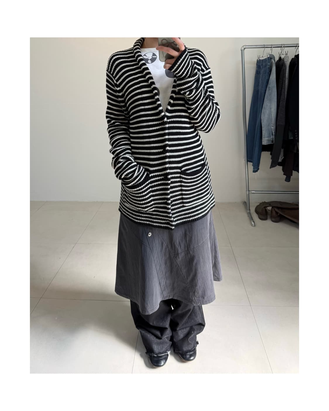 빈티지 스트라이프 가디건 상품이미지2