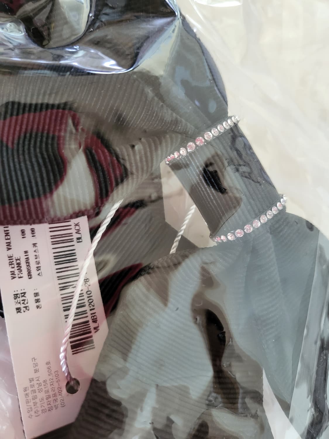 쏘솔트 발레리 발렌타인 릴 보우 헤어핀 블랙 상품이미지7