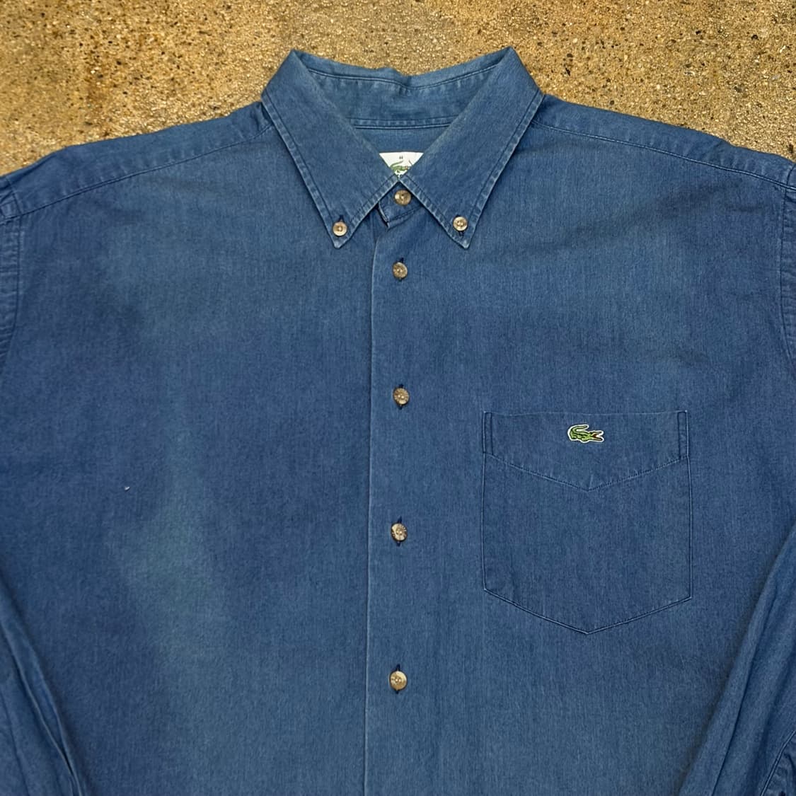 미국 빈티지 라코스테 청남방 데님셔츠 상품이미지3
