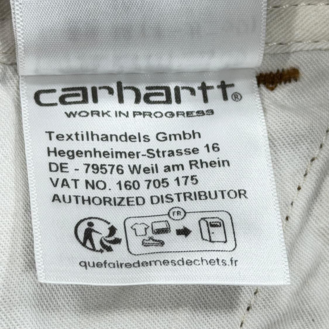 칼하트 빈티지 오버롤 BIB 멜빵바지 브라운 32X32 상품이미지5