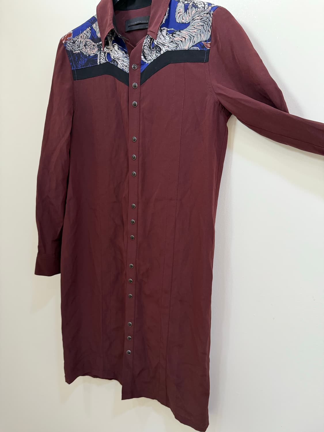 디젤 블랙 골드 셔츠 원피스 정품 상품이미지3