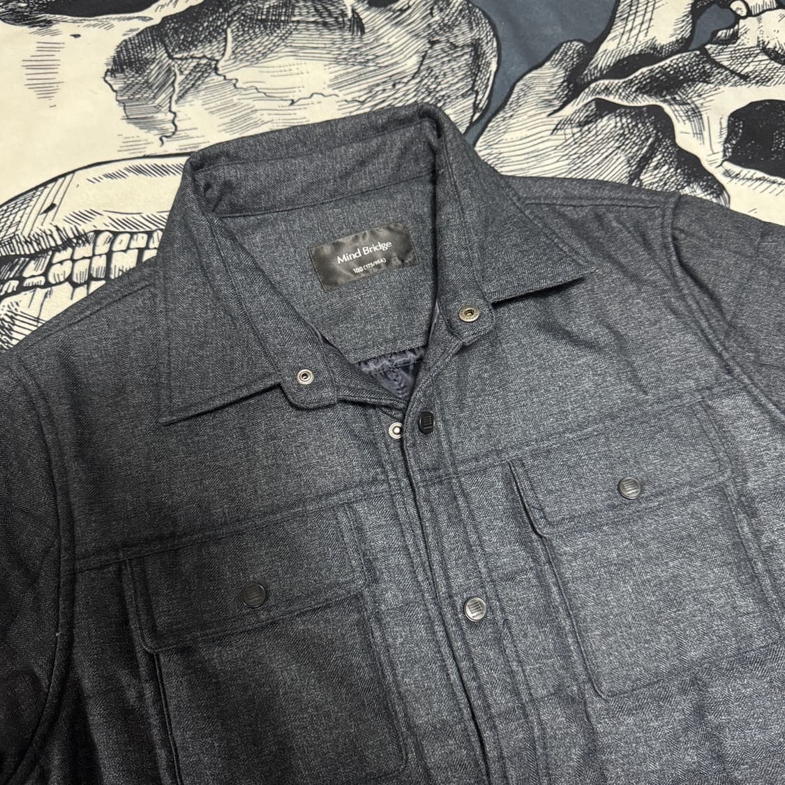 마인드브릿지 퀄팅 셔츠자켓 100사이즈 상품이미지5