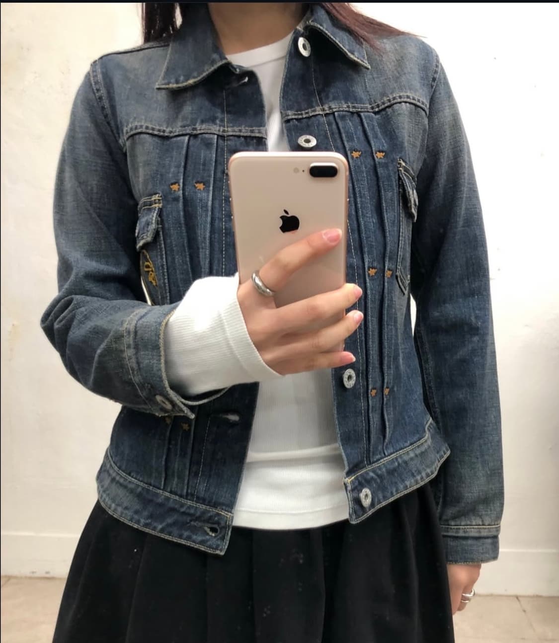 딱붙핏!!-베이프 에이프 스타 데님 자켓 상품이미지1