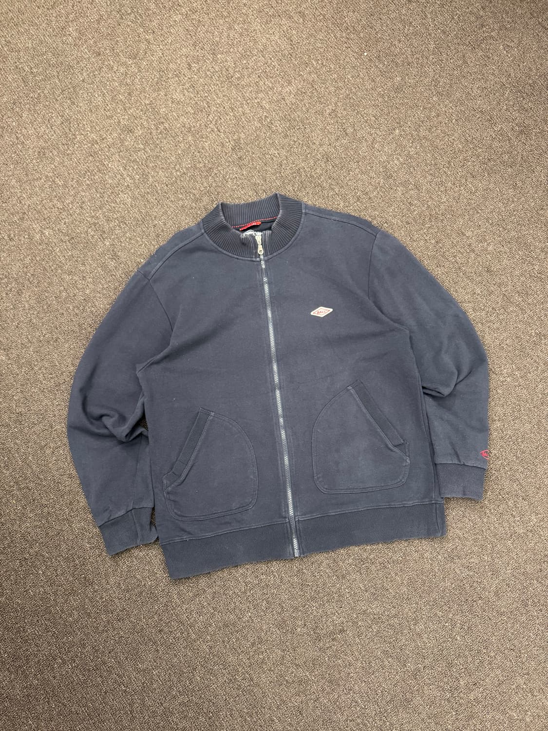 LL)BALL 빈티지 네이비 코튼 집업 자켓 상품이미지3