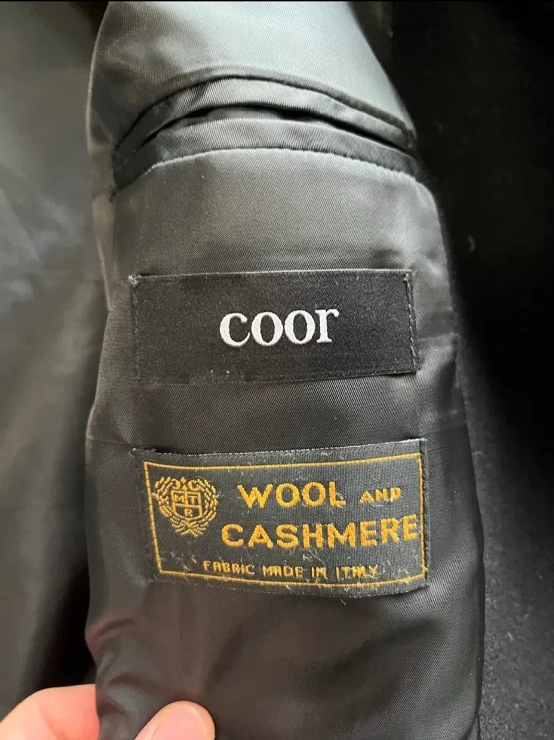 쿠어 more 블랙 싱글 코트 상품이미지3