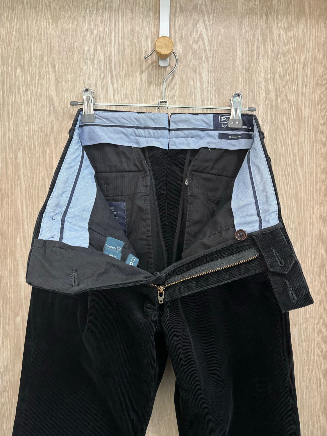 폴로 클래식핏 코듀로이 치노팬츠30"/블랙 상품이미지4