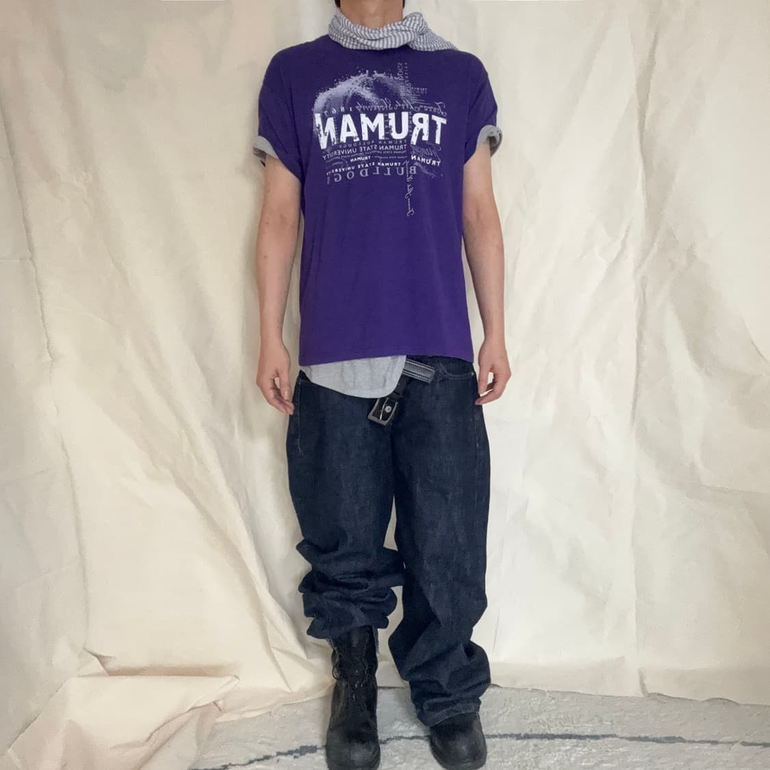Bulldogs Vintage Purple T-Shirt 상품이미지3