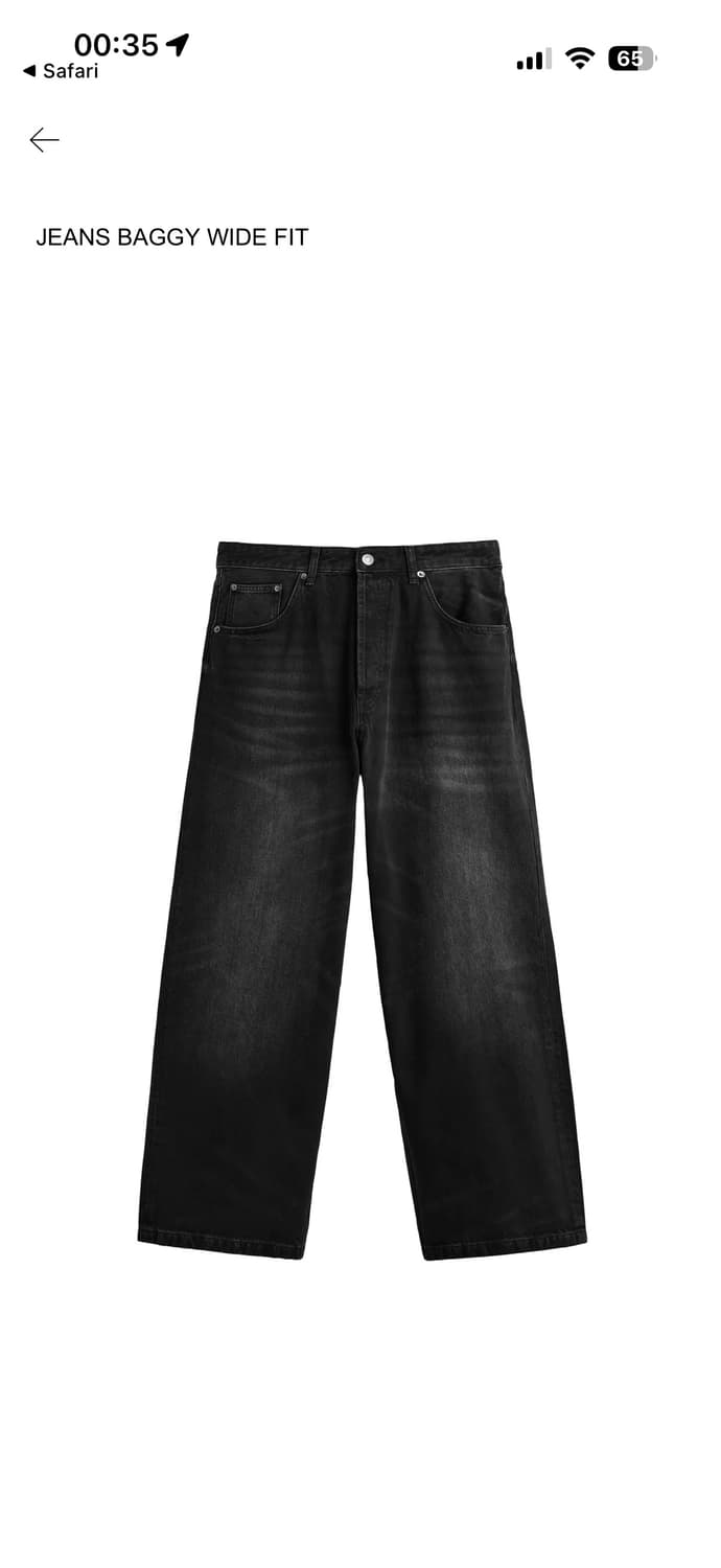 자라 jeans 배기 와이드 핏 32inch 상품이미지1