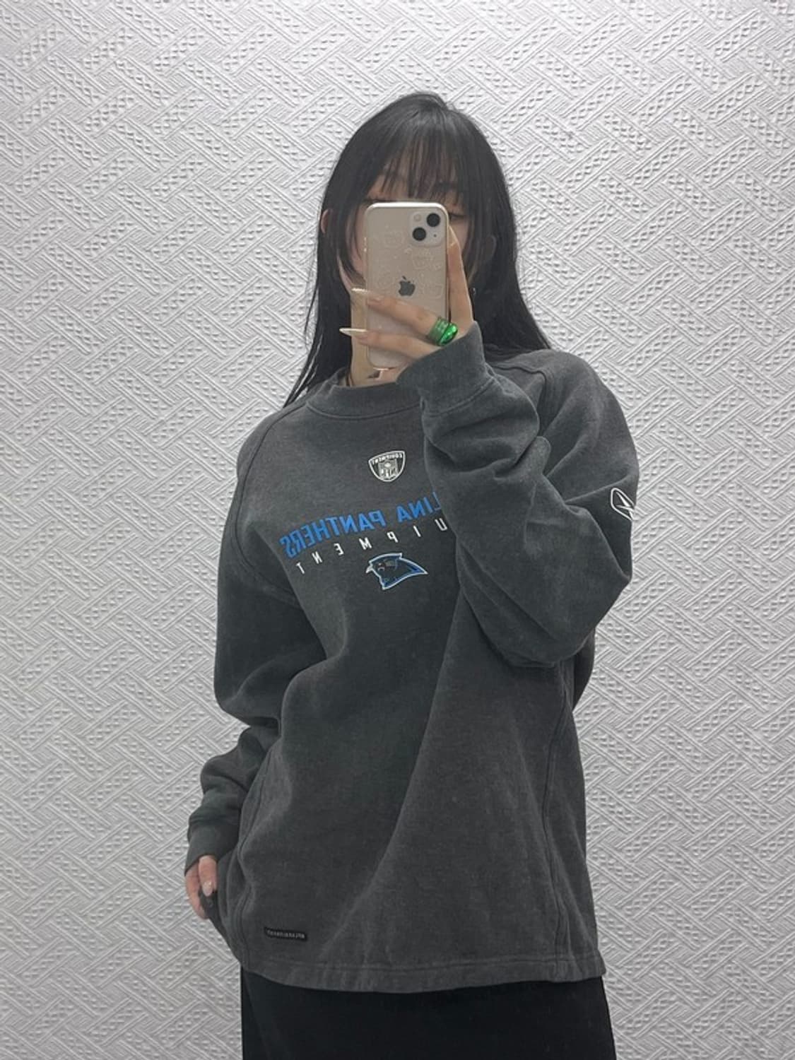 리복 NFL 어센틱 빈티지 캐주얼 기모 오버핏 맨투맨 105 C08460 상품이미지1