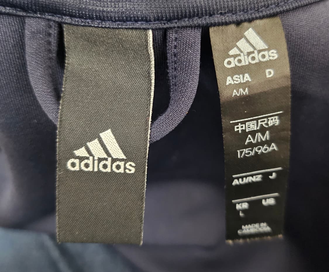 (100)L ☆초대장급☆ 아디다스 에센셜 3st [네이비] 트랙탑져지 상품이미지2