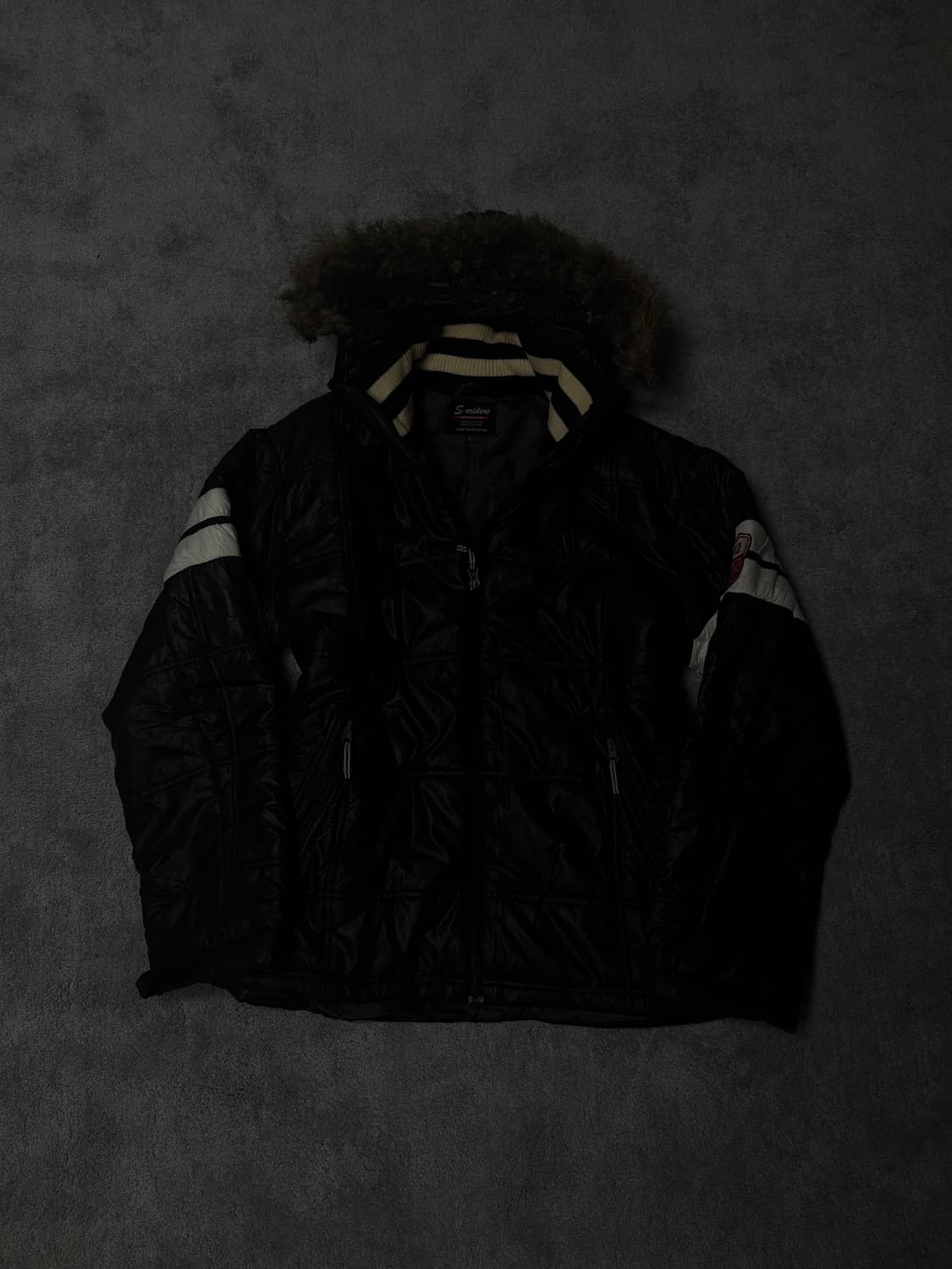 Vintage Y2K punk fur hood coat 상품이미지2