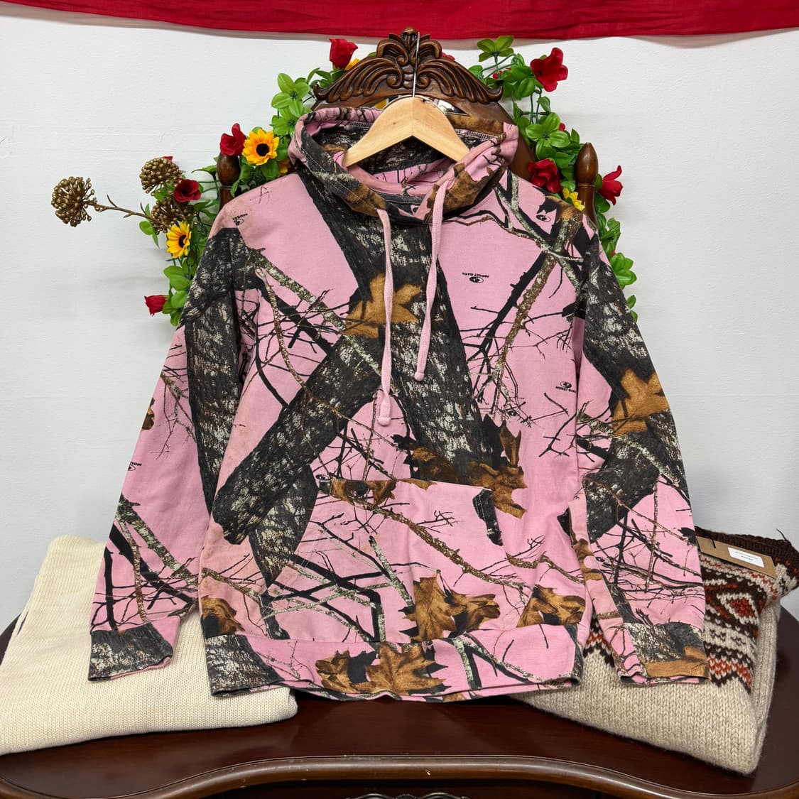 Mossy Oak 모시오크 핑크 리얼트리 후드티 (S)   상품이미지1