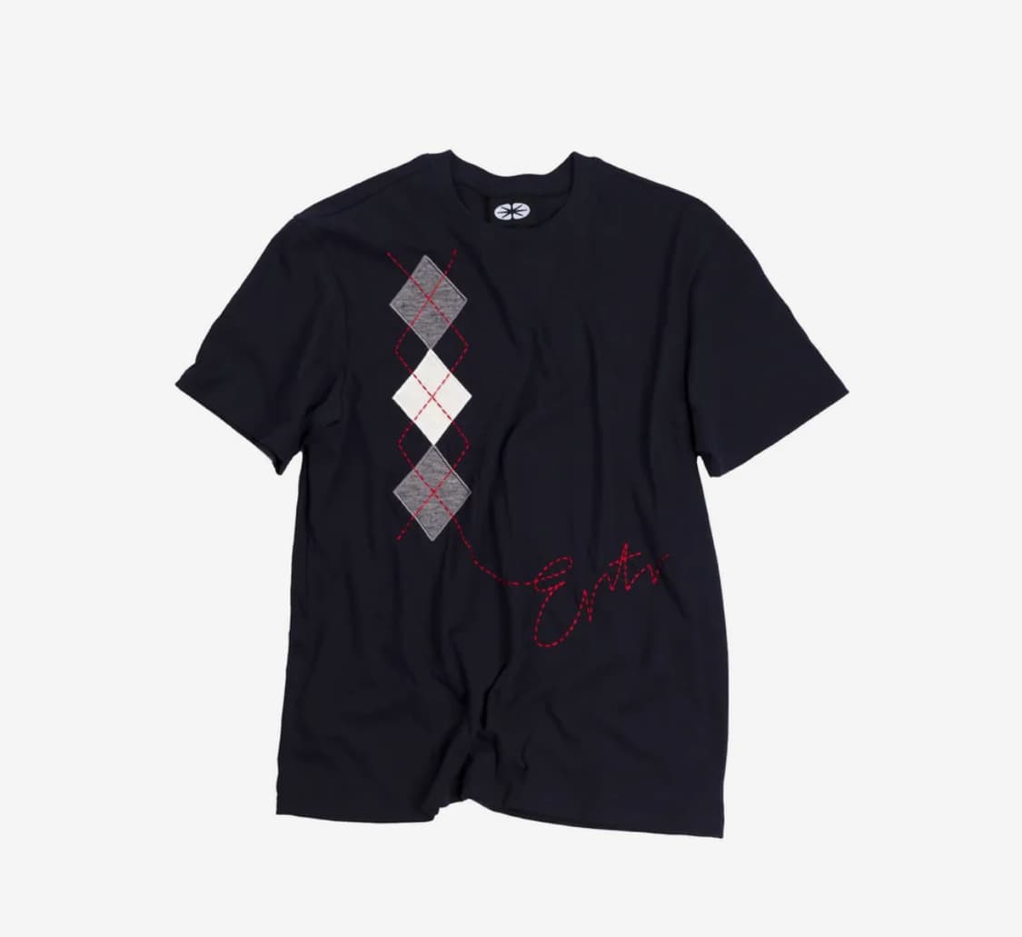 Argyle T-Shirt Navy 상품이미지1