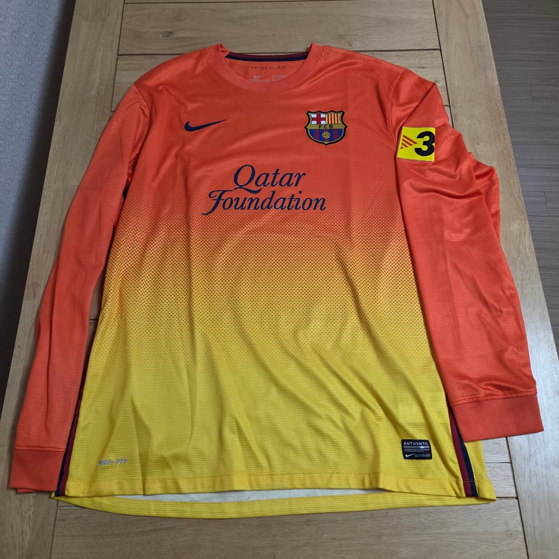 L 나이키 바르셀로나 긴팔 축구 유니폼 져지 긴팔113 상품이미지1