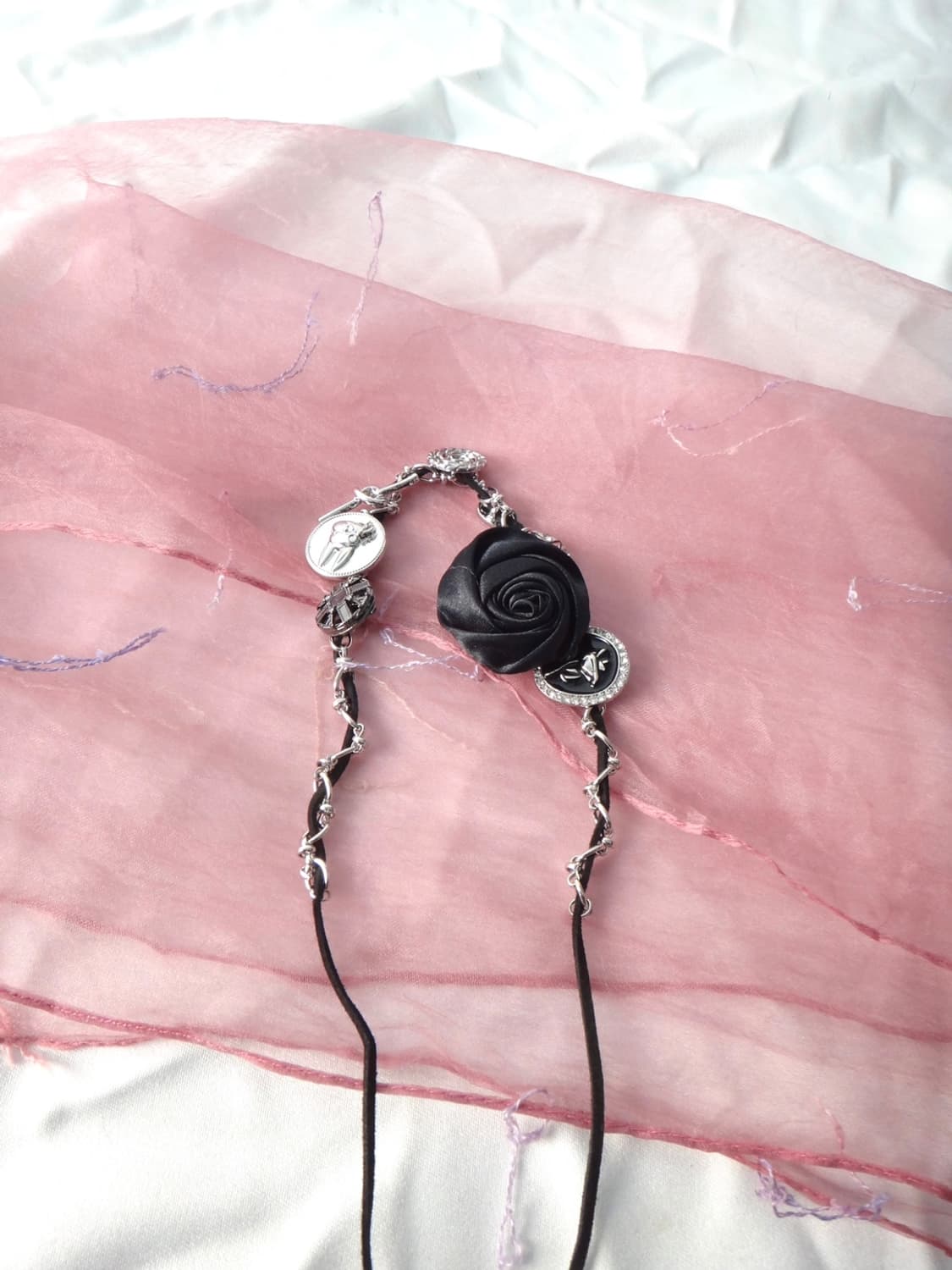 Rose charm fairy choker 상품이미지4