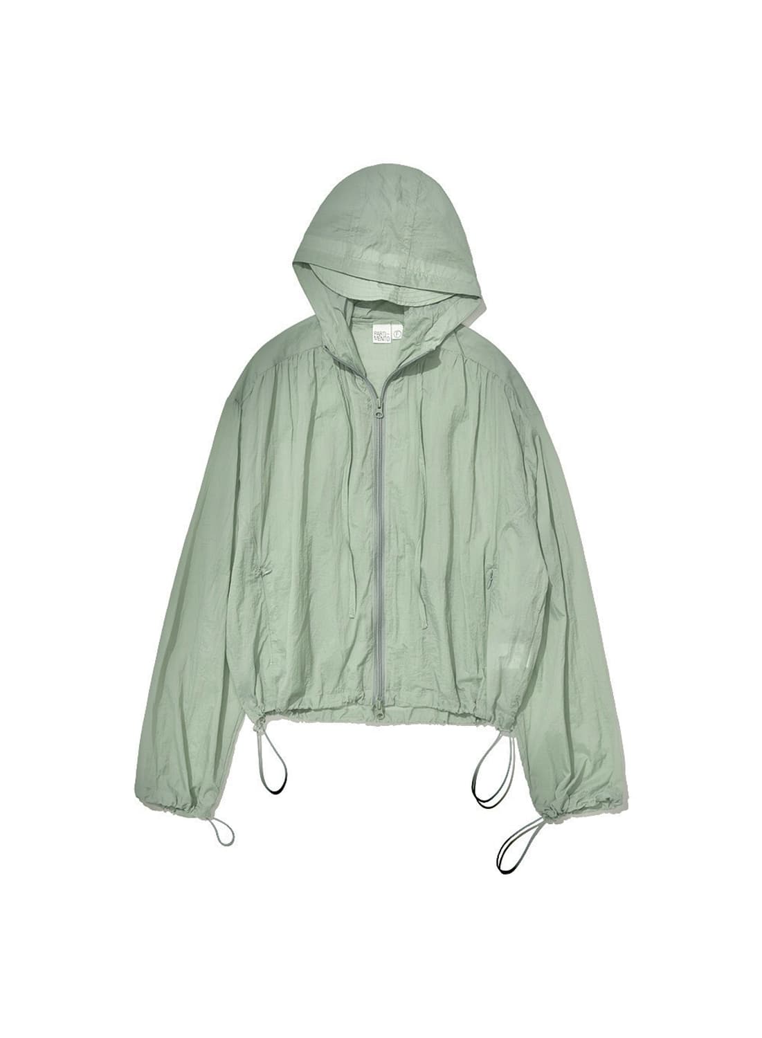파르티멘토 WOMEN SHEER SHIRRING HOODIE J 상품이미지1