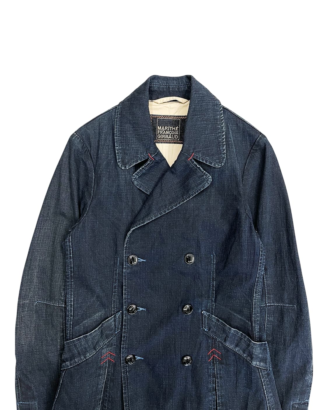 마리떼 프랑소와 저버 레드 스티치 디테일 데님 블레이저 상품이미지6