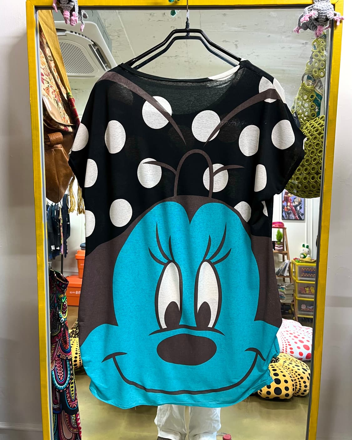 JPN Vintage Mini Mouse Face Dolman Top 상품이미지8