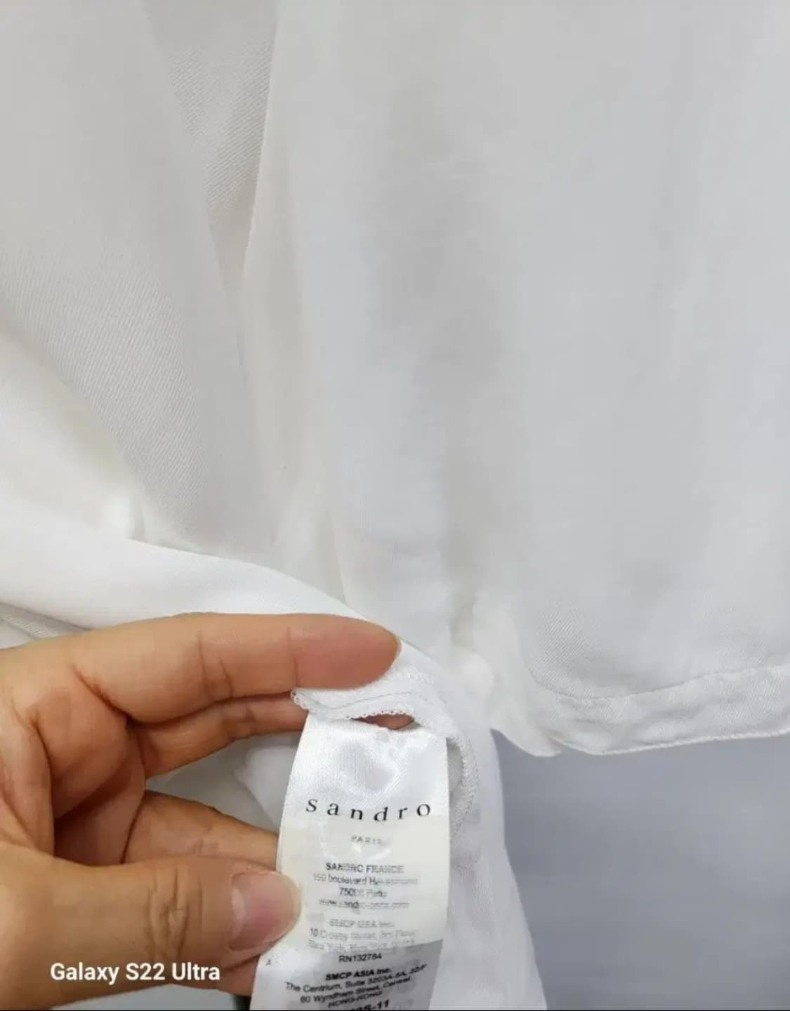 산드로 화이트 블라우스77 상품이미지3