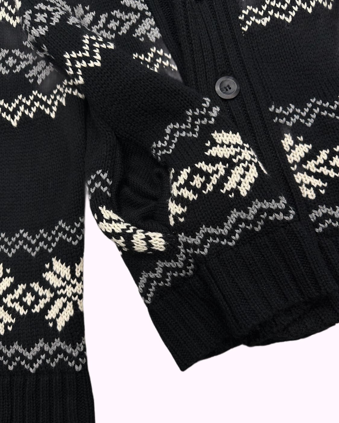 snow showl black knit cardigan 상품이미지3